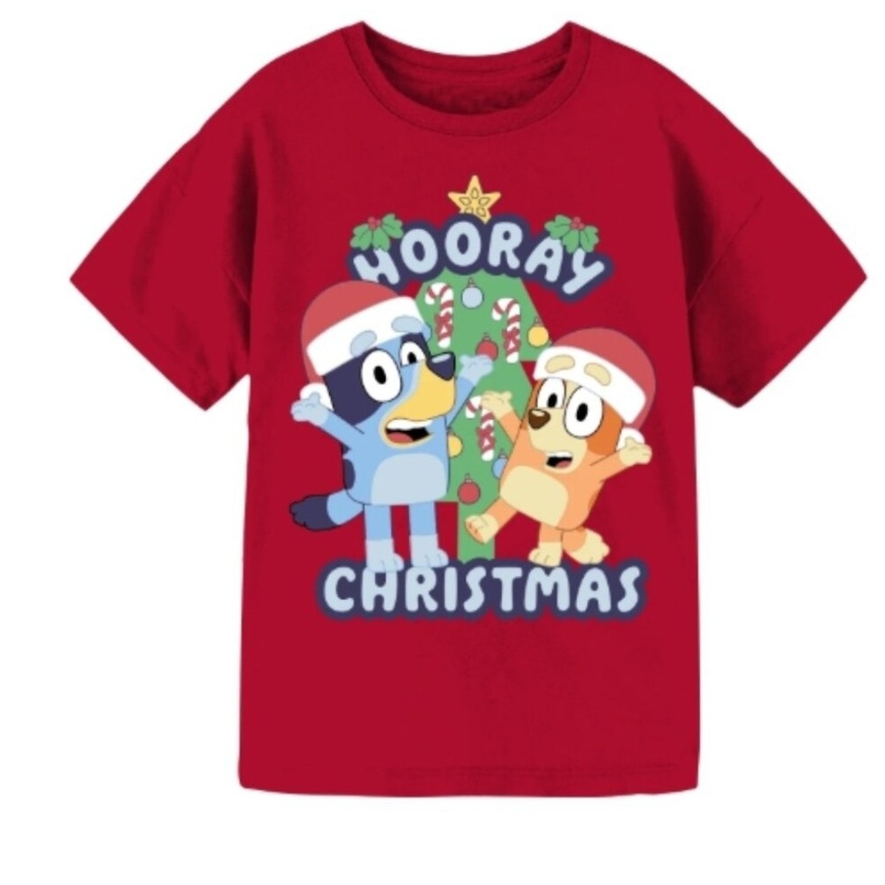 Lucy Red Christmas Kids Tee